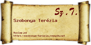 Szobonya Terézia névjegykártya